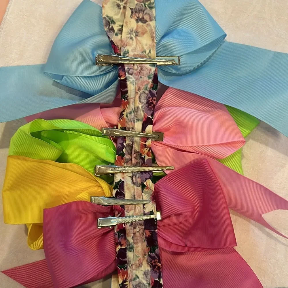 Hair Bows Barettes Set of 40 All Colors